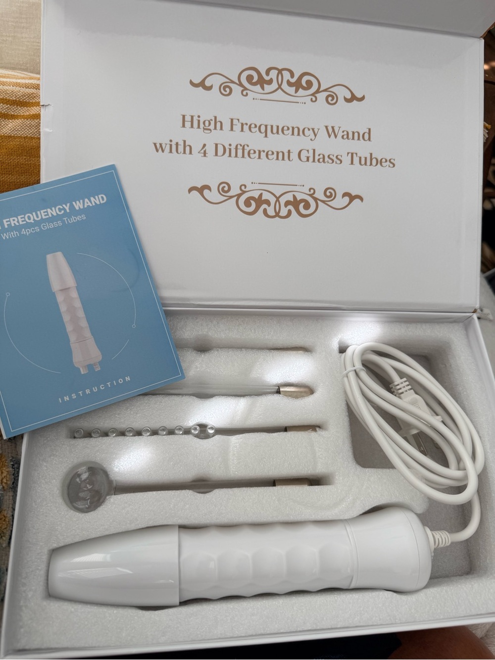 High Frequency Wand for Facial Care - White
